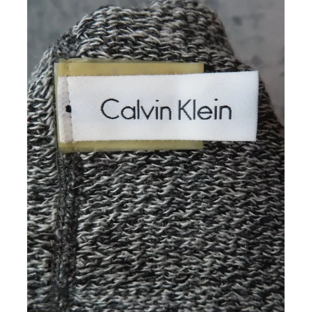 Calvin Klein Loop Infinity scarf Marbled Brown White Neck Warmer Unisex Winter‎